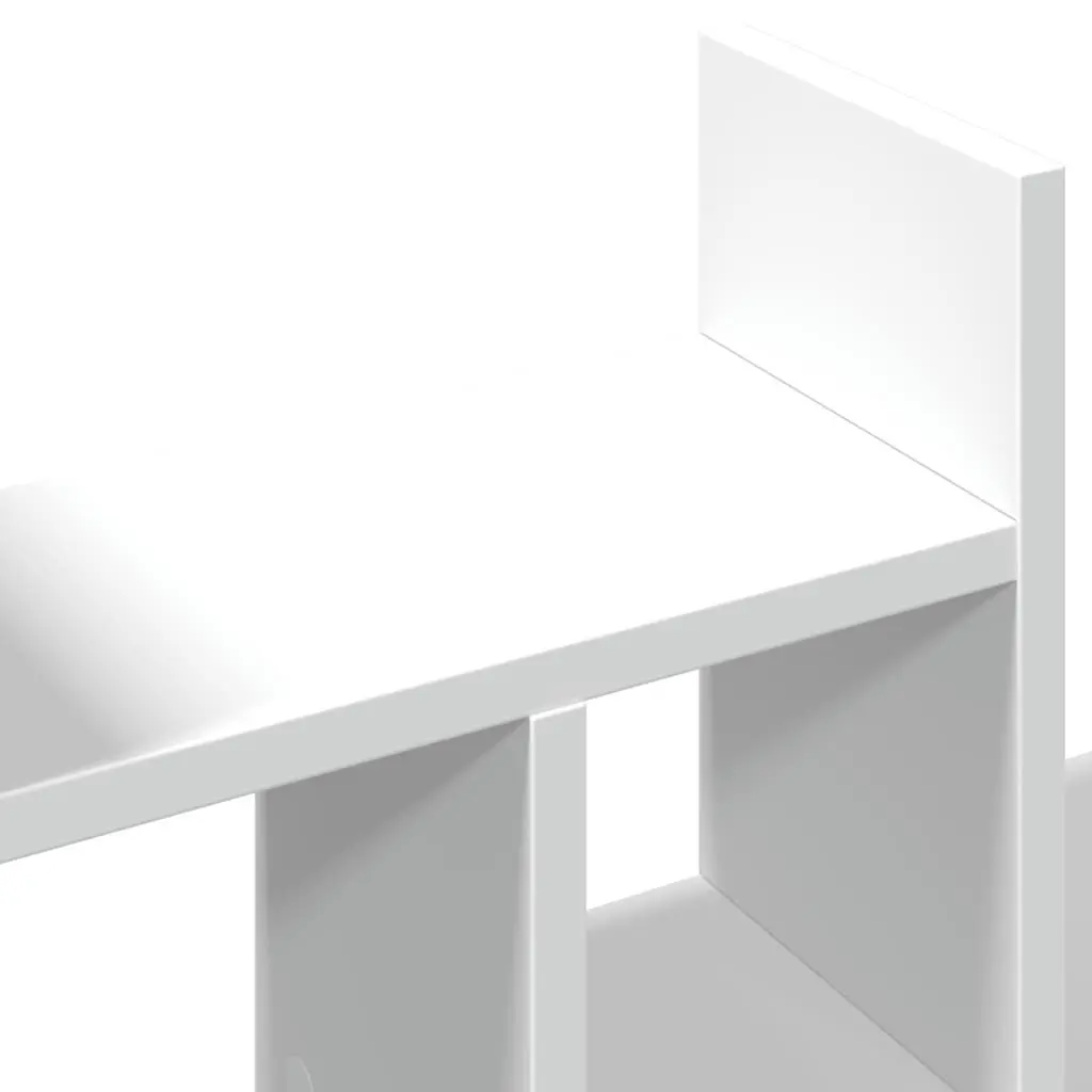 Desk Organiser White 34.5x15.5x35.5 cm Engineered Wood Storage Shelf