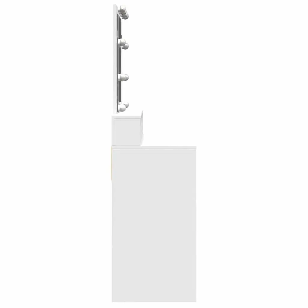 White Dressing Table with LED Mirror