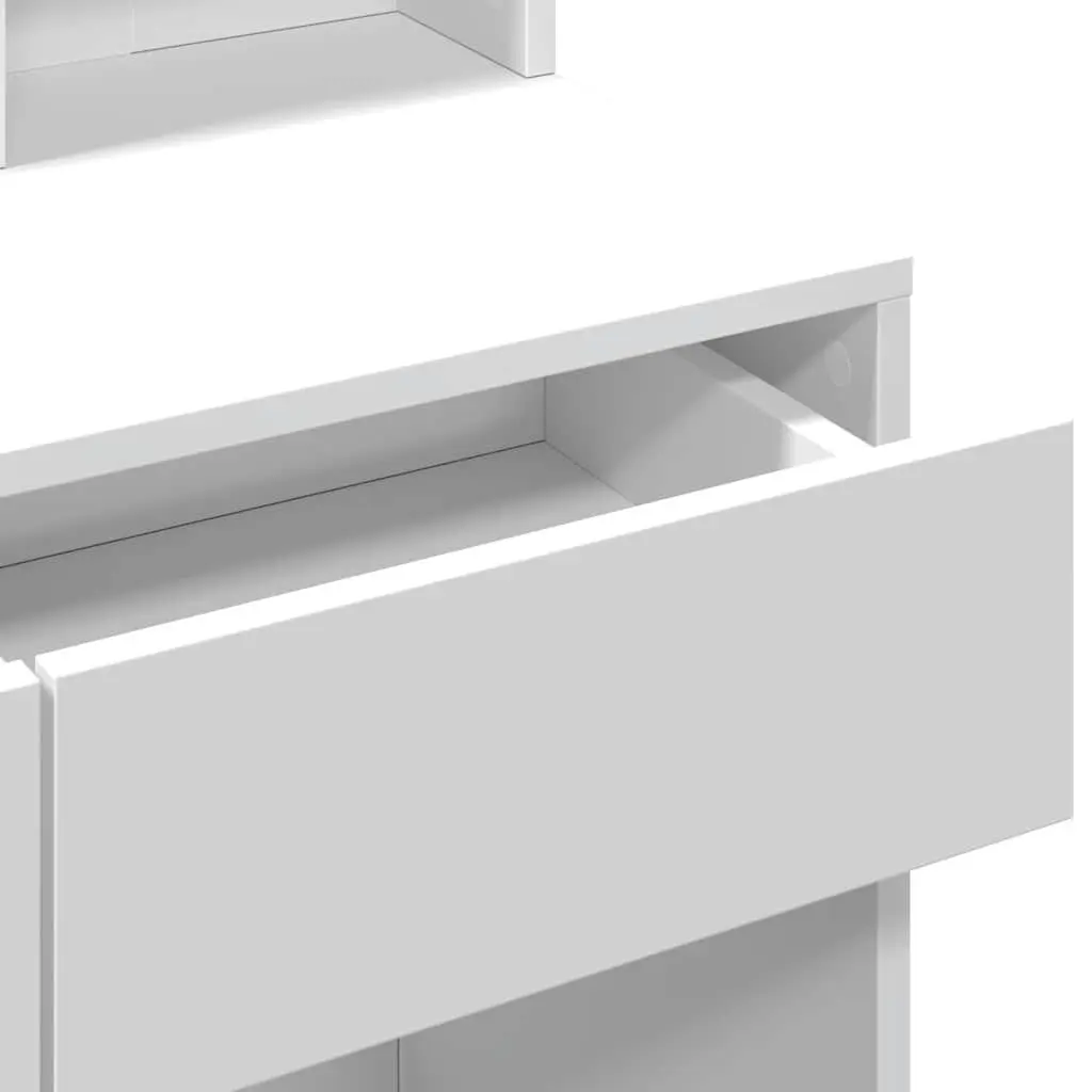 White Dressing Table with LED Mirror