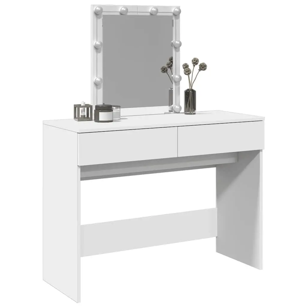White Dressing Table with LED Mirror