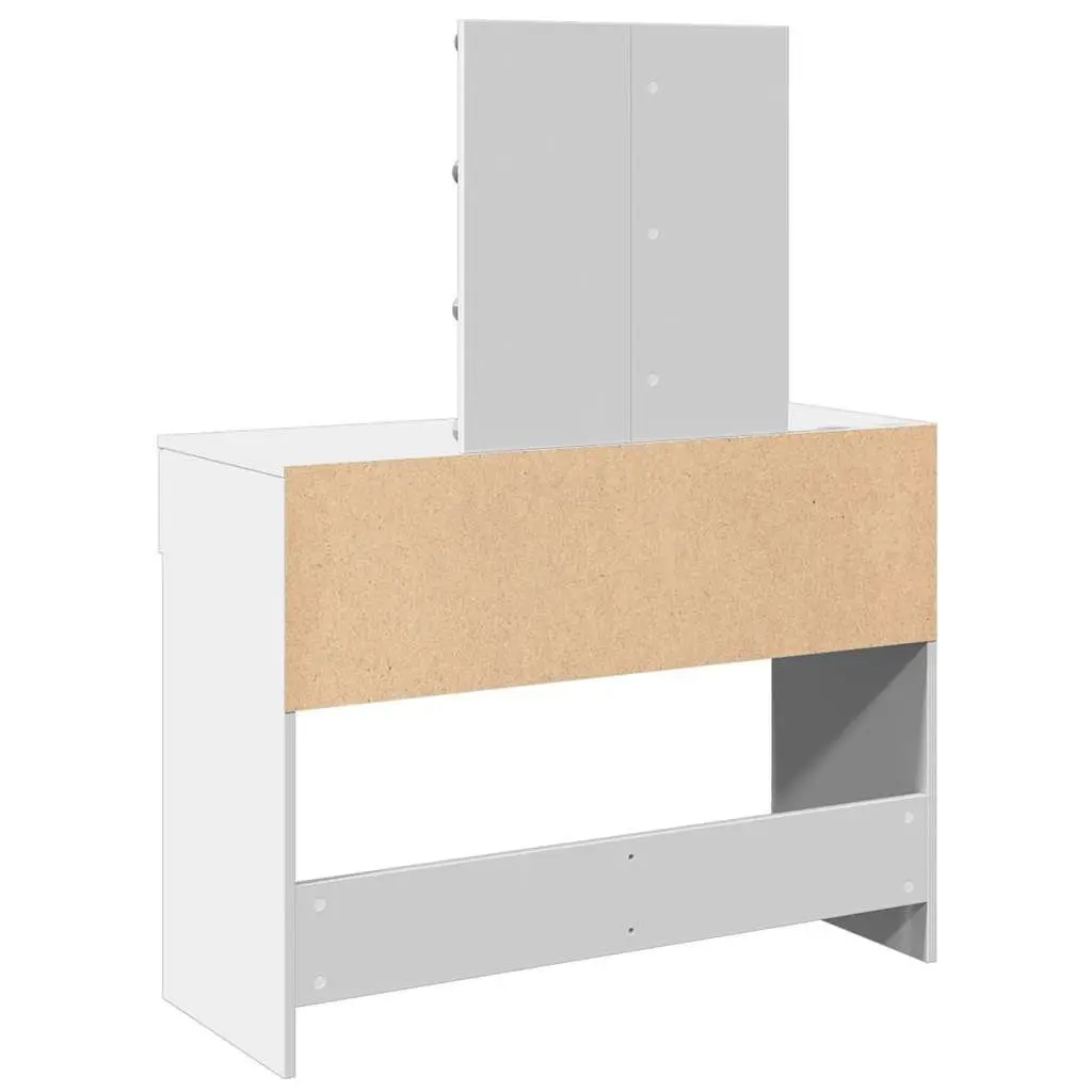 White Dressing Table with LED Mirror