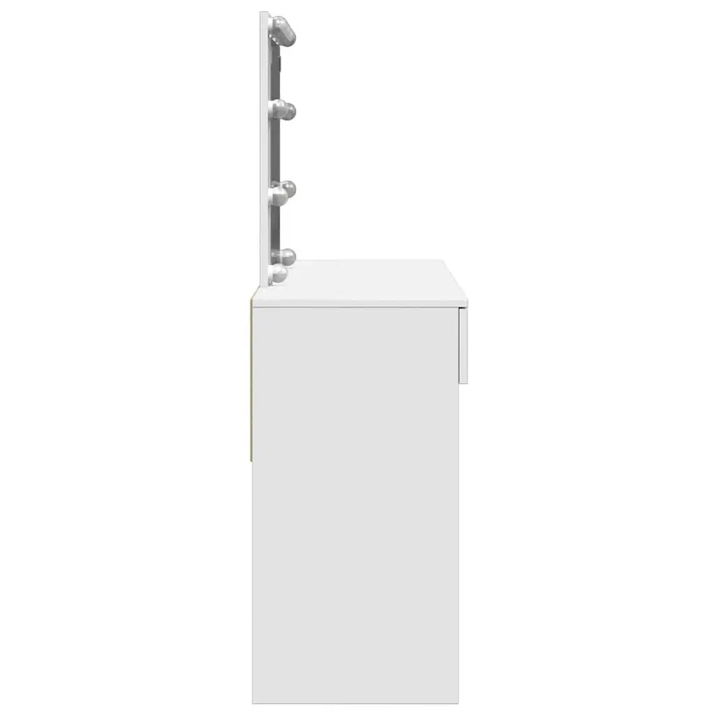 White Dressing Table with LED Mirror