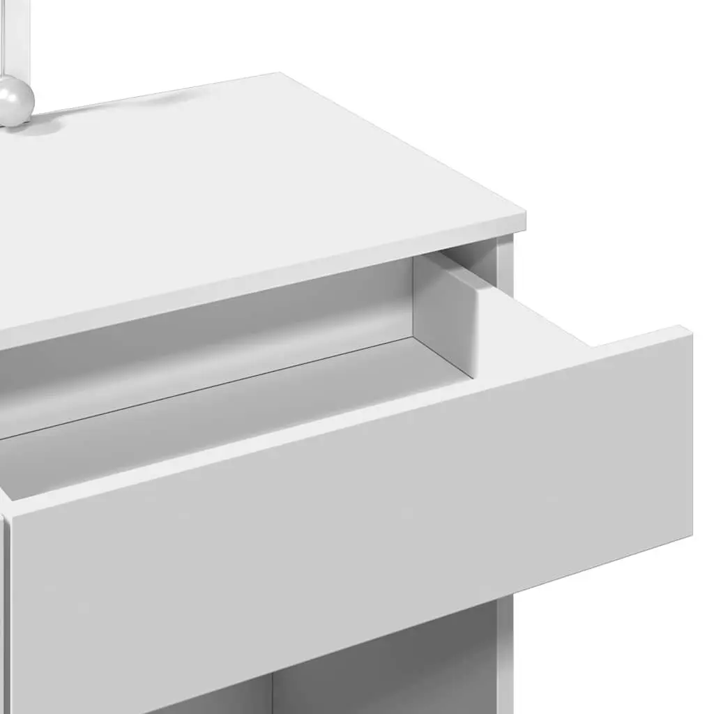White Dressing Table with LED Mirror