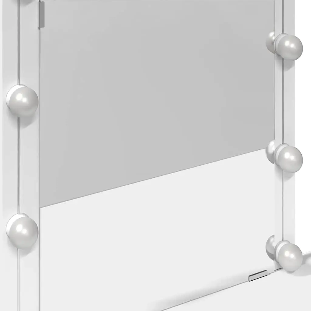 White Dressing Table with LED Mirror