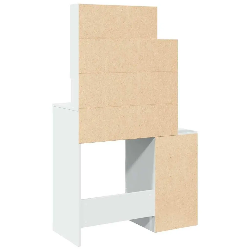 Bedroom Dressing Table with Mirror and Storage Drawer Vanity Unit White
