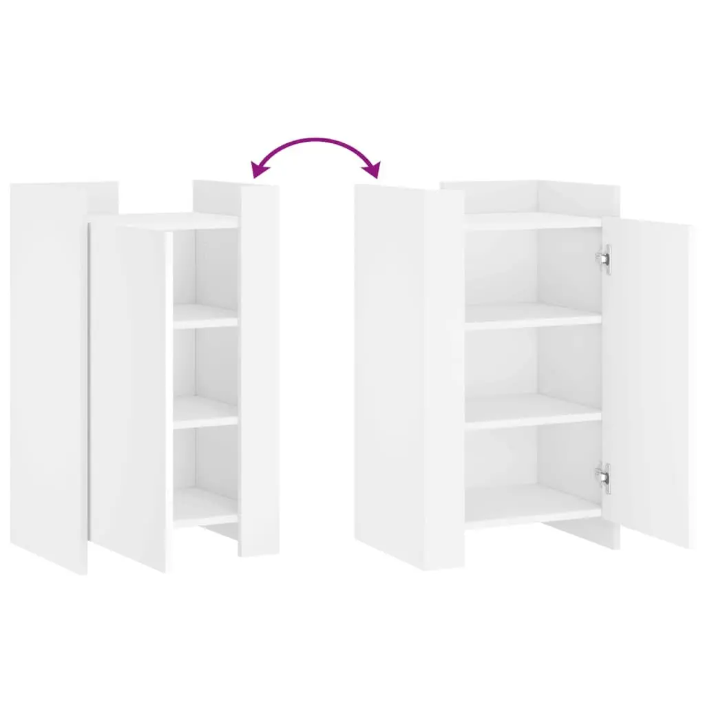 Sideboard White 45x35x75 cm Storage Cabinet Engineered Wood Cupboard Furniture