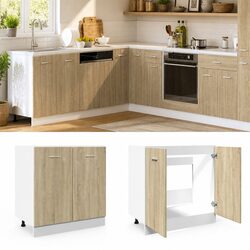 Sonoma Oak Bottom Kitchen Cabinet with Doors