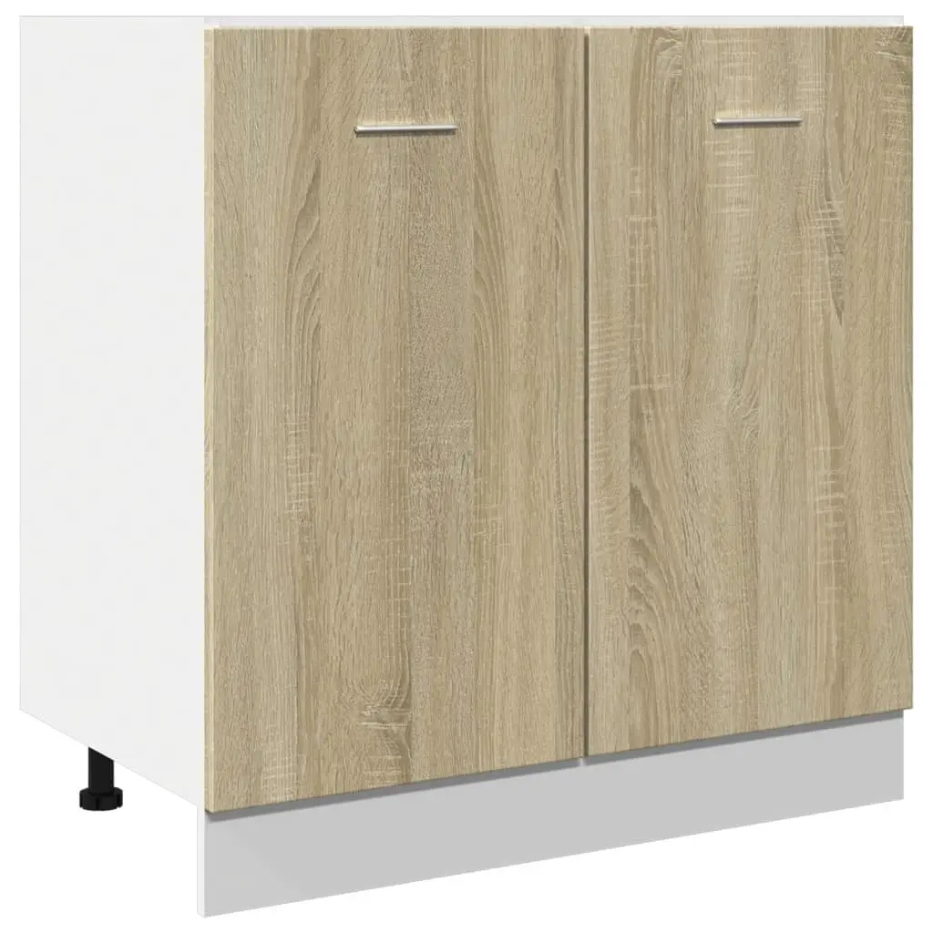Sonoma Oak Bottom Kitchen Cabinet with Doors
