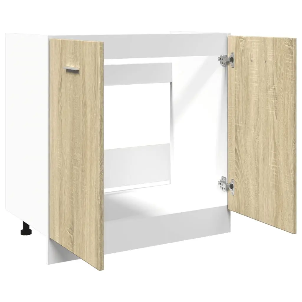 Sonoma Oak Bottom Kitchen Cabinet with Doors