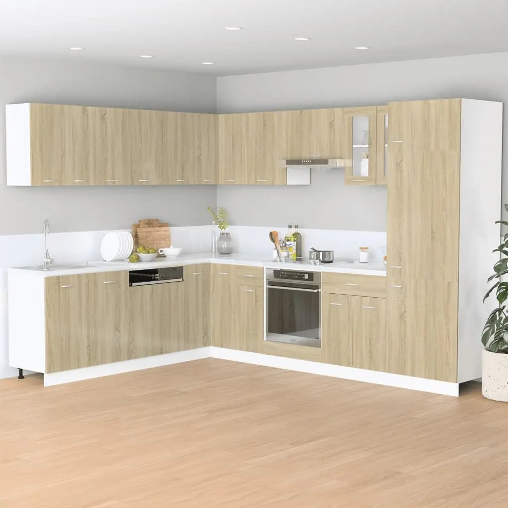 Sonoma Oak Bottom Kitchen Cabinet with Doors