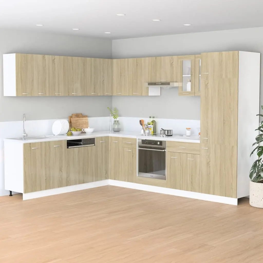 Brown Engineered Wood Wall Mounted Kitchen Cabinet 50x31x60cm