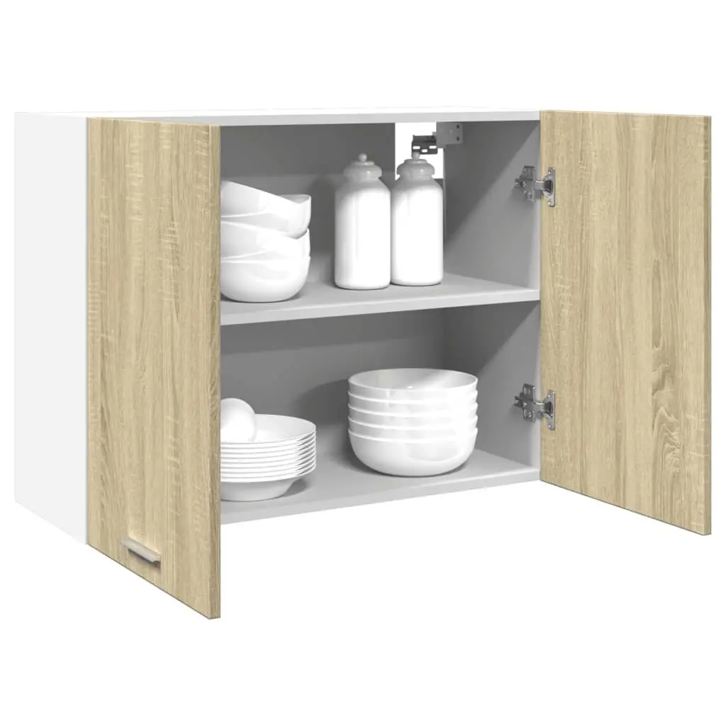 Hanging Kitchen Cabinet Wall Mount Brown 80x31x60 cm Engineered Wood