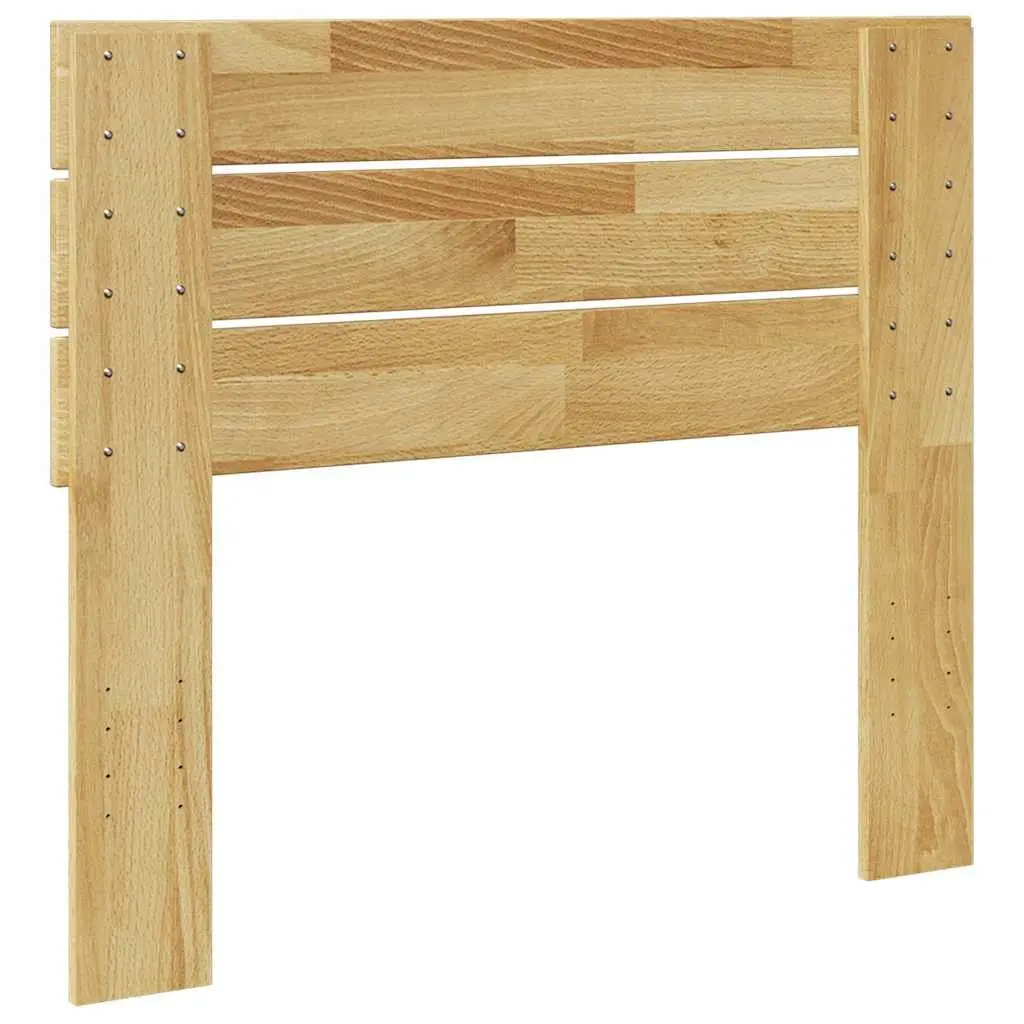 Solid Wood Oak Brown Headboard 100 cm for Bedroom Comfort