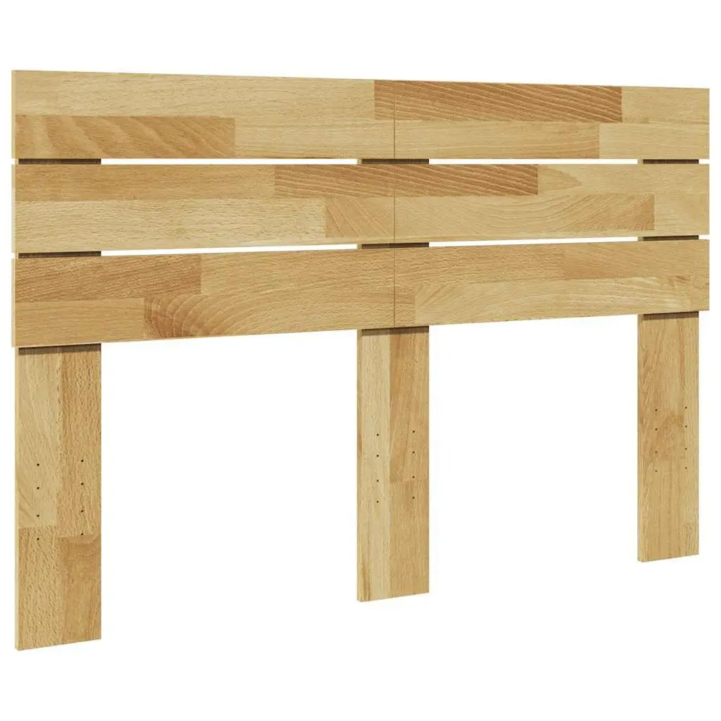Solid Wood Brown Headboard 120 cm Oak Bedroom Bed Frame Support Backrest
