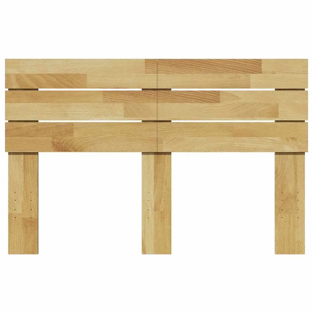 Solid Wood Brown Headboard 120 cm Oak Bedroom Bed Frame Support Backrest
