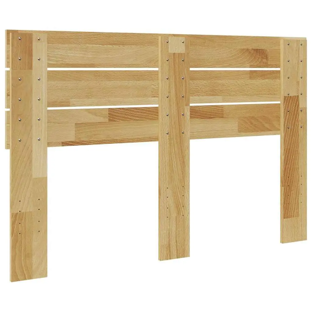 Solid Wood Brown Headboard 120 cm Oak Bedroom Bed Frame Support Backrest
