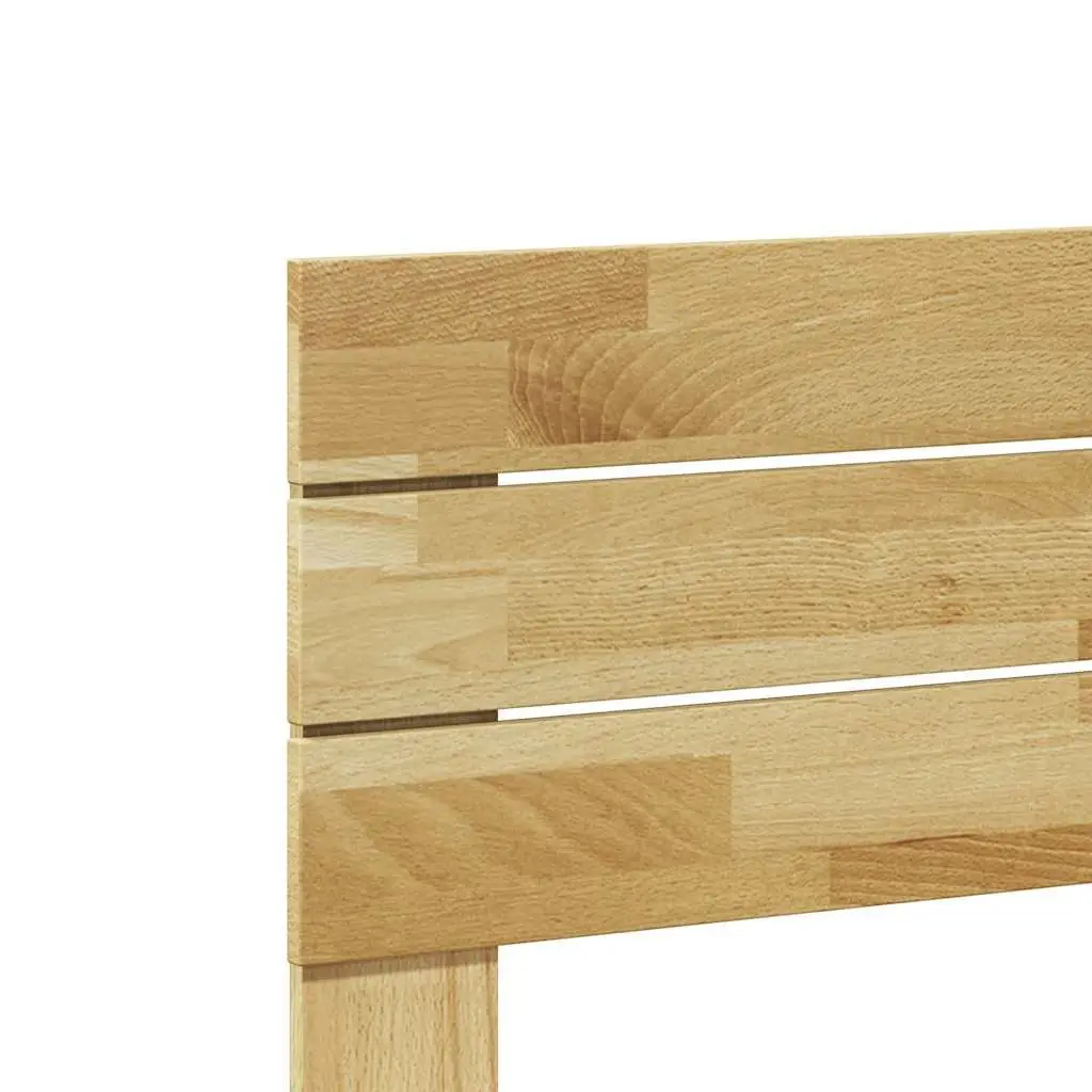 Solid Oak Brown Headboard 135 cm for Bed Frame