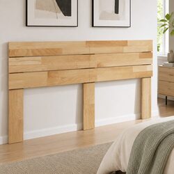 Brown Solid Wood Headboard for 150 cm Beds