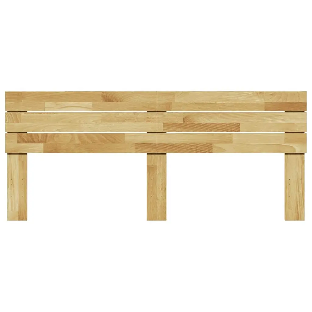 Solid Wood Oak Brown Headboard 180 cm