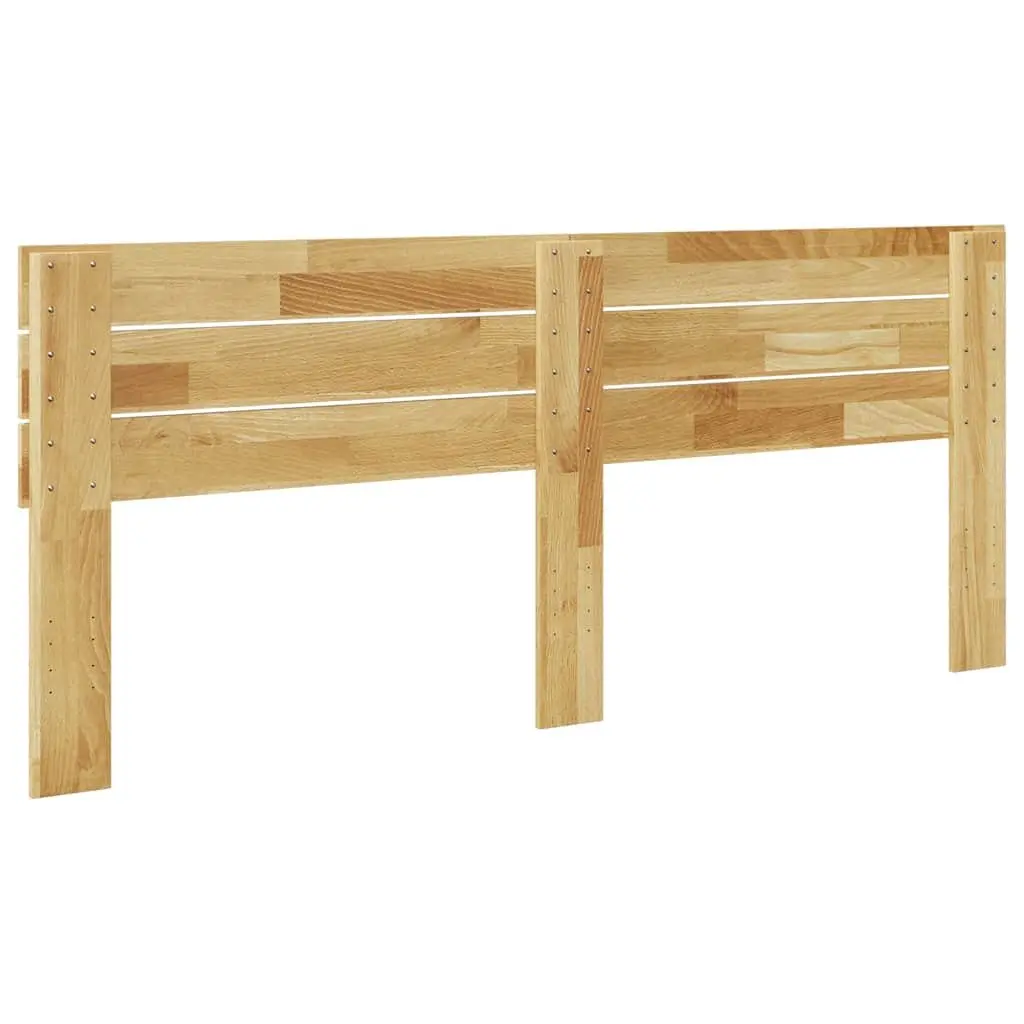 Solid Wood Oak Brown Headboard 180 cm