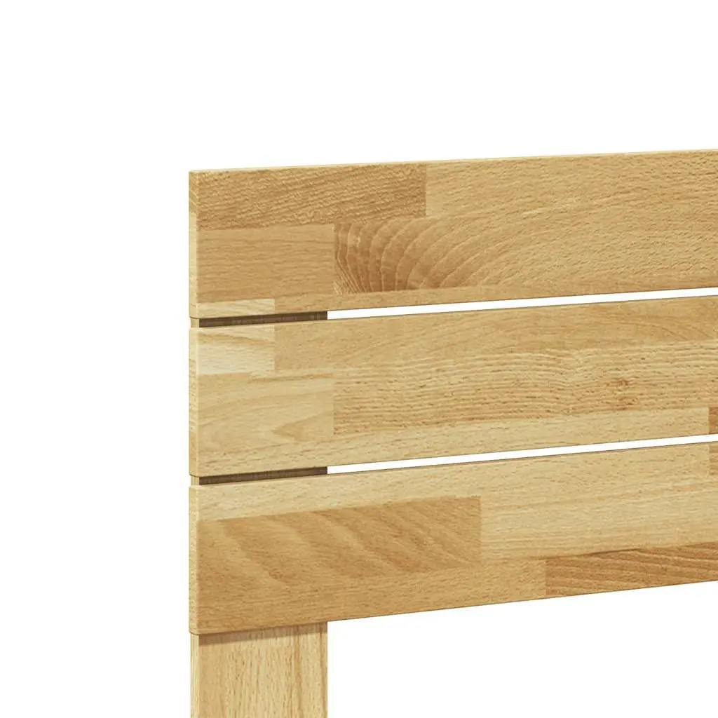 Headboard 200 cm Solid Wood Oak Brown Bedroom Bed Furniture Support Back Rest