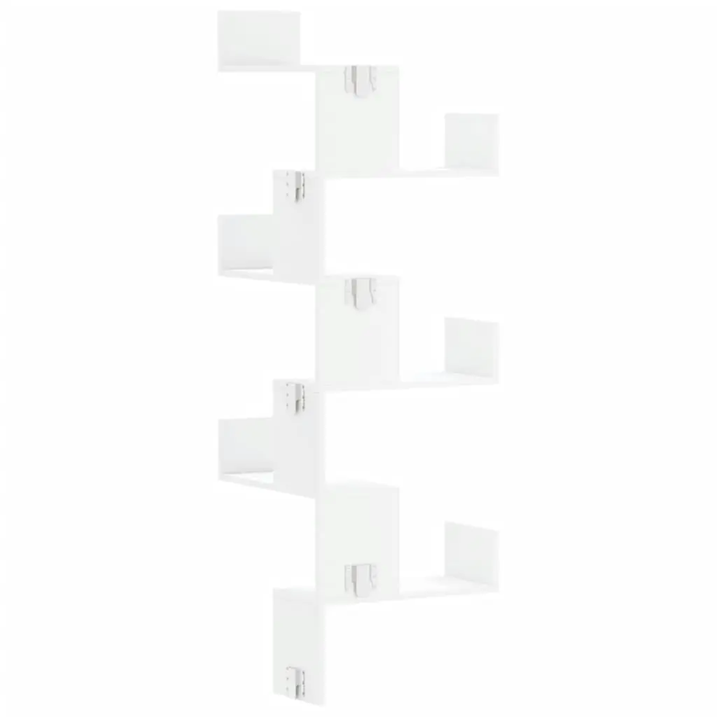 White Wall Corner Shelf for Living Room or Bedroom