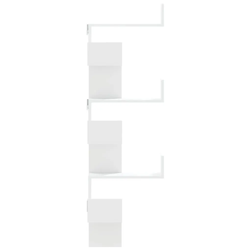 White Wall Corner Shelf for Living Room or Bedroom