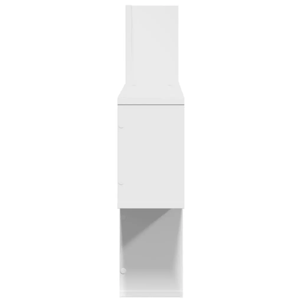 Floating Wall Shelf Engineered Wood White 100x15x70cm Storage Display
