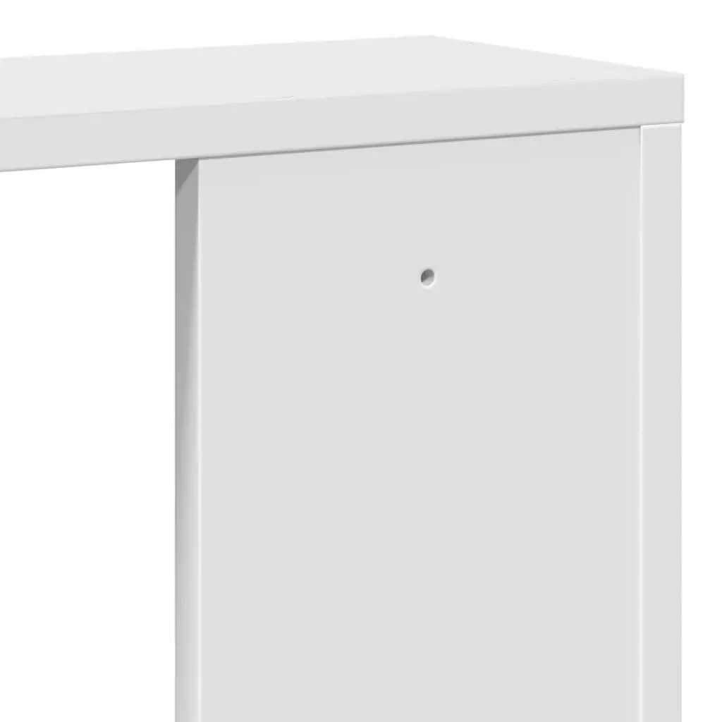 Floating Wall Shelf Engineered Wood White 100x15x70cm Storage Display