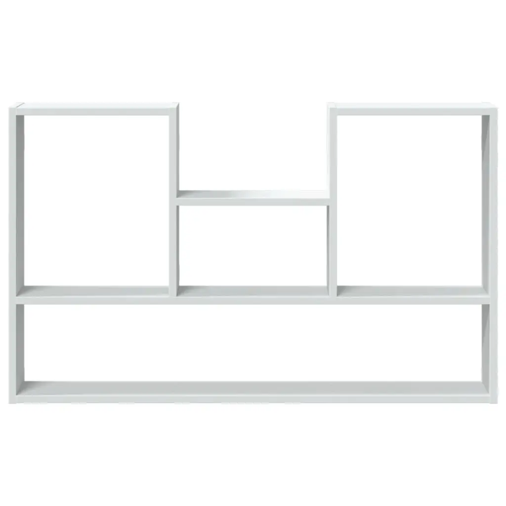 Floating Wall Shelf Engineered Wood White Space Saving 99x15x60cm