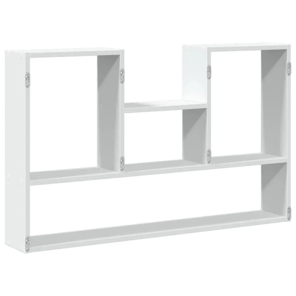 Floating Wall Shelf Engineered Wood White Space Saving 99x15x60cm