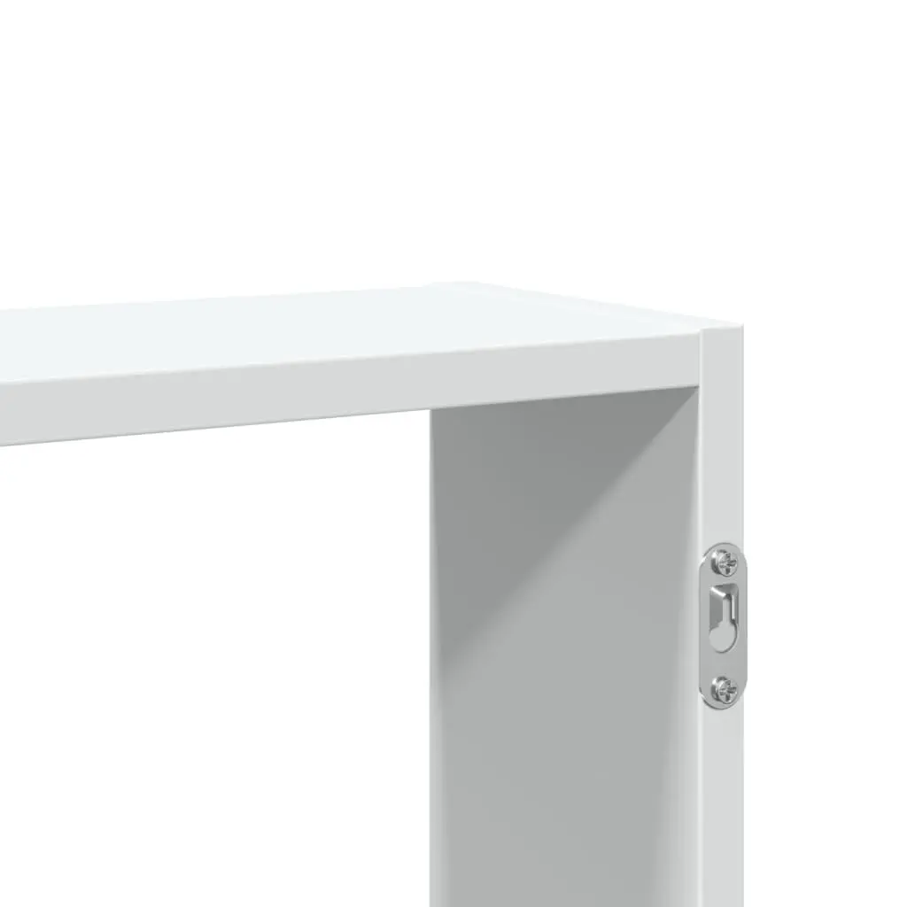 Floating Wall Shelf Engineered Wood White Space Saving 99x15x60cm