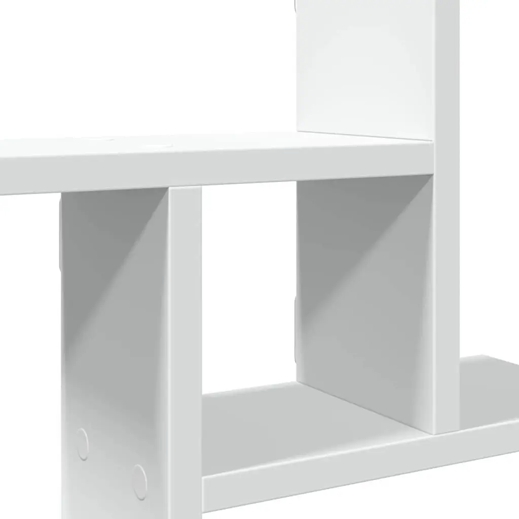 Wall Shelves Floating White 38x12x38 cm Engineered Wood 2 Piece Storage Display Unit
