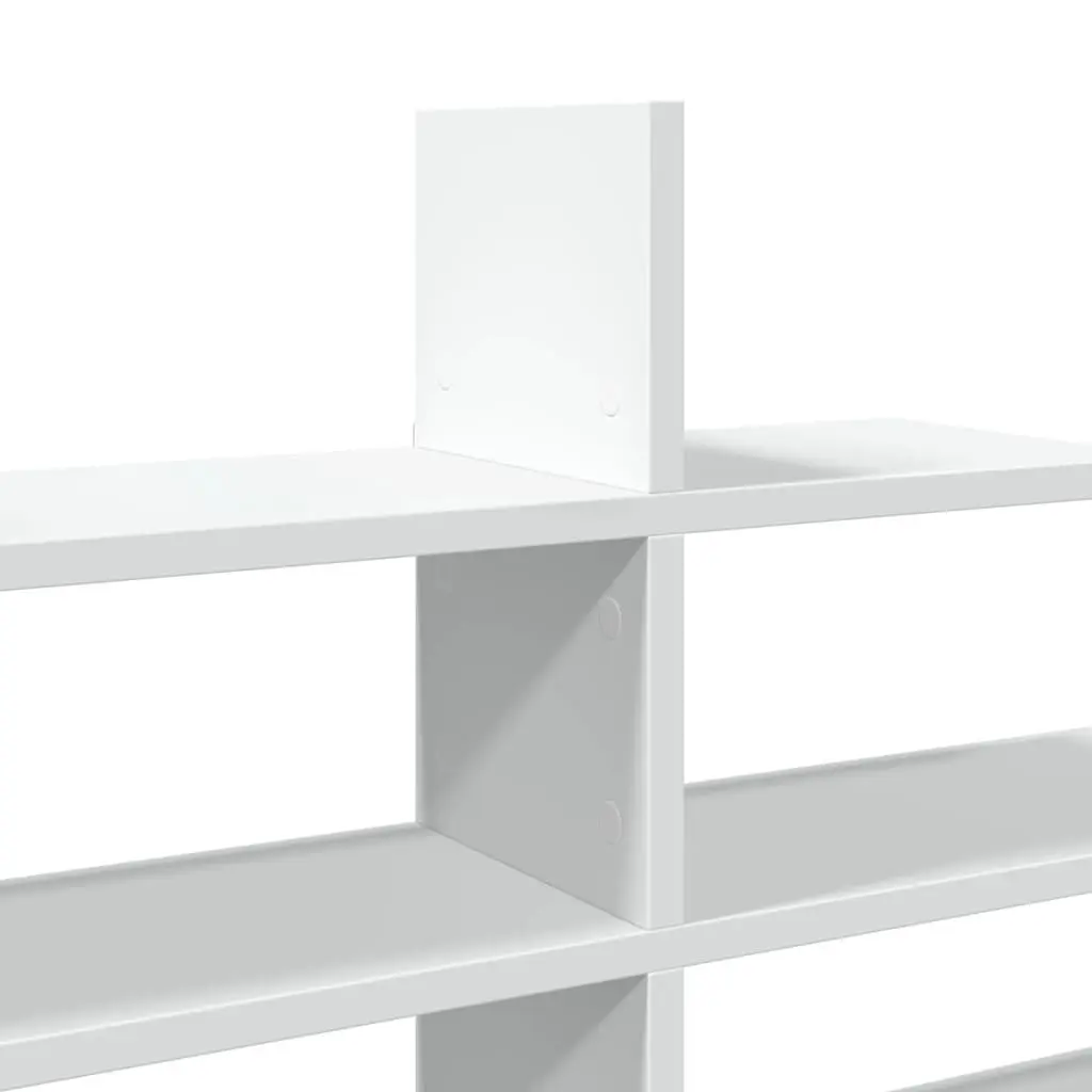 Wall Shelf White Floating Storage Display Shelving Unit Engineered Wood 1245 x 180 x 605 cm