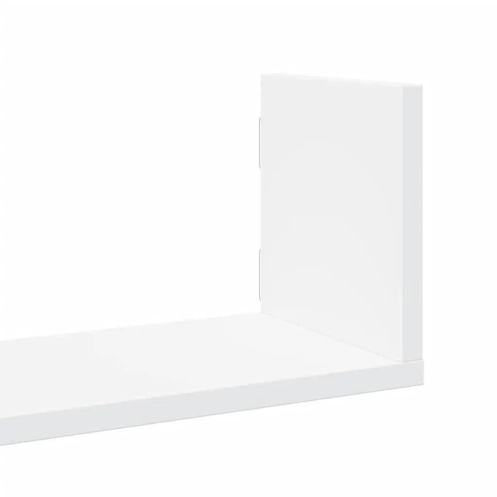 Wall Shelves Floating White 58x18x18 cm Engineered Wood Storage Display 3 Piece