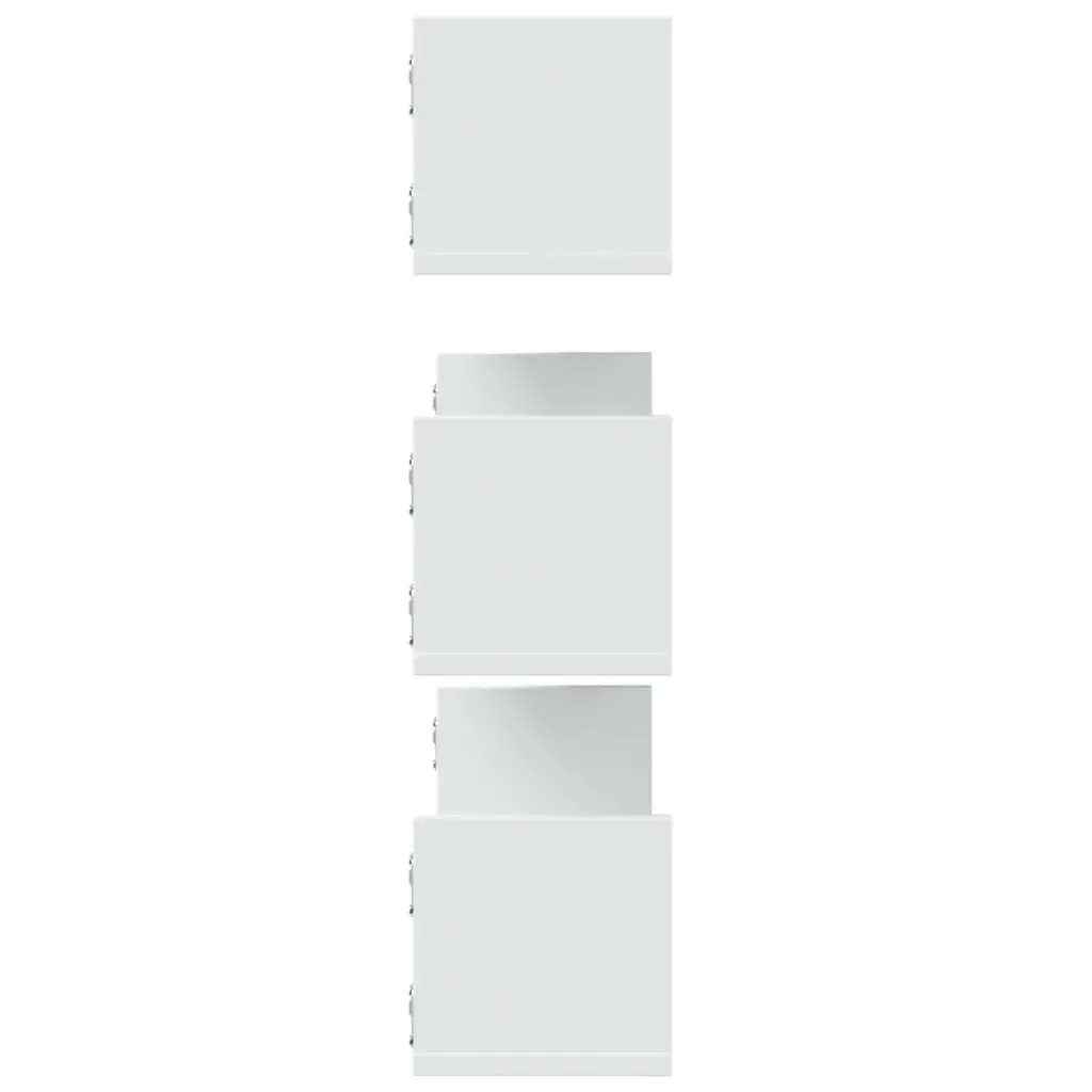 Wall Shelves White 80x18x18 cm Engineered Wood 3 Pieces Floating Storage Display Organiser
