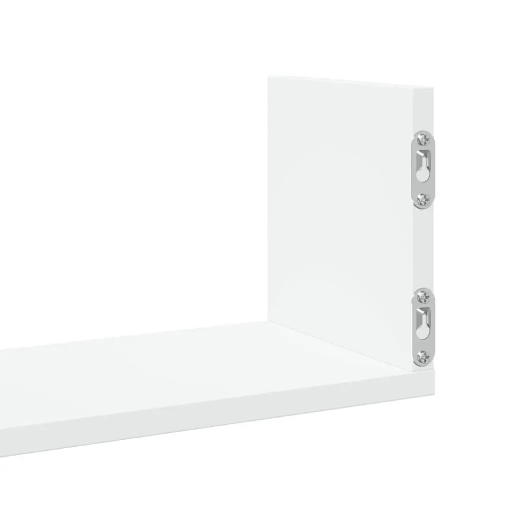 Wall Shelves White 80x18x18 cm Engineered Wood 3 Pieces Floating Storage Display Organiser