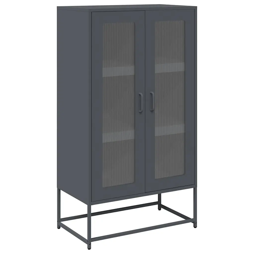 Anthracite Highboard Storage Cabinet for Dining Essentials