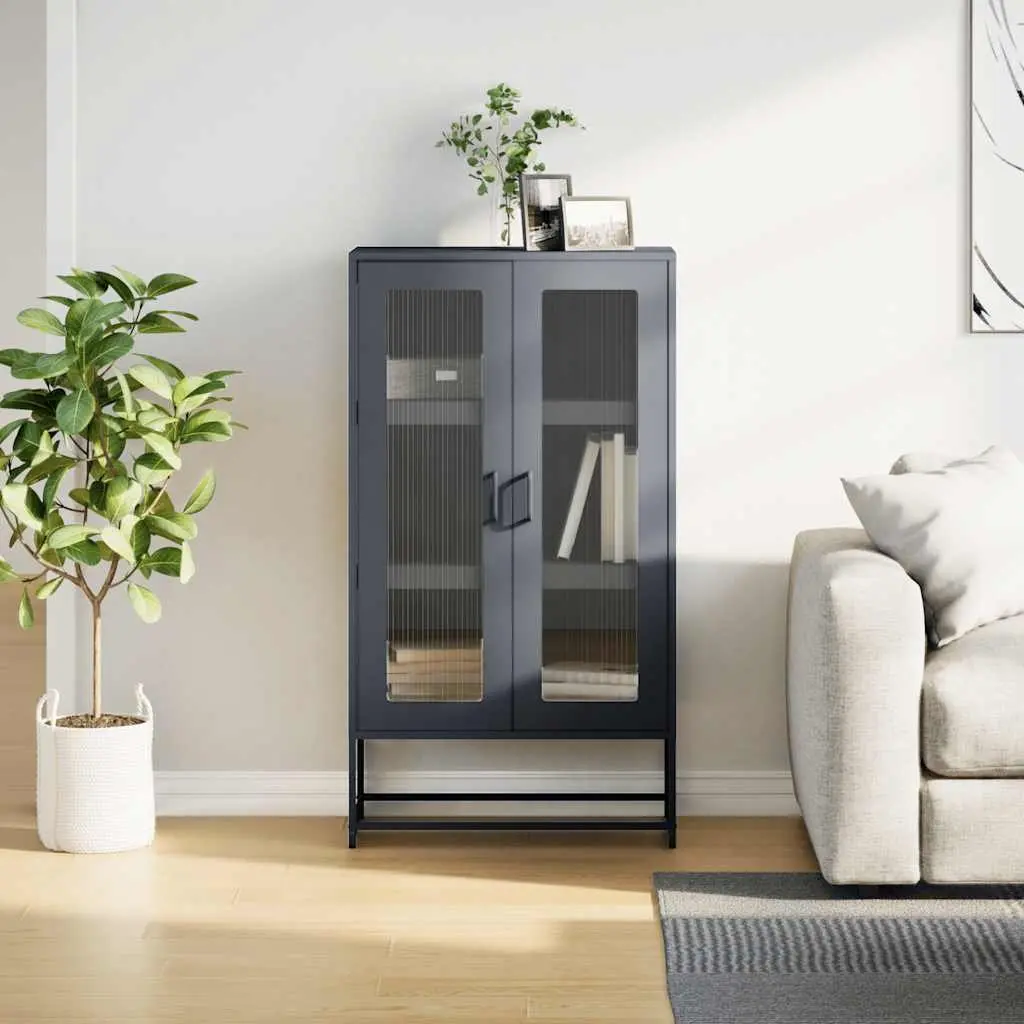 Anthracite Highboard Storage Cabinet for Dining Essentials