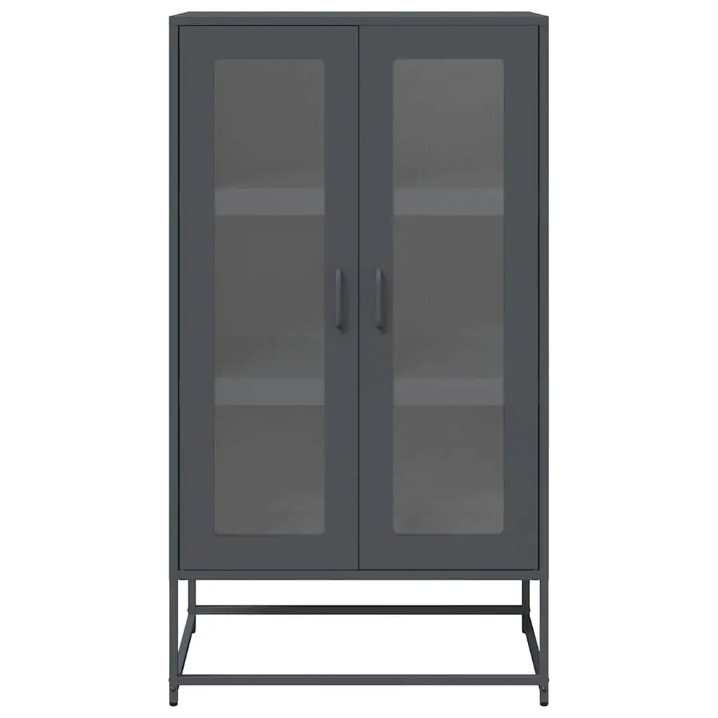 Anthracite Highboard Storage Cabinet for Dining Essentials