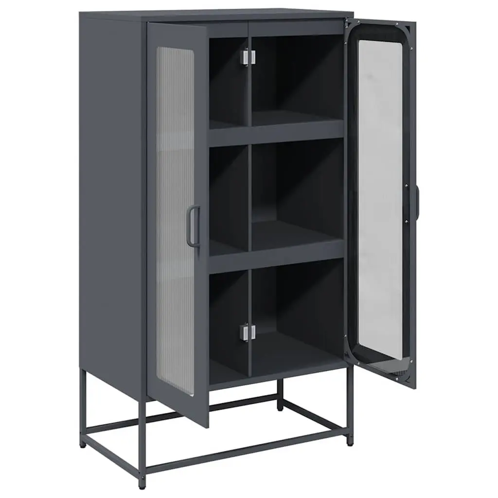 Anthracite Highboard Storage Cabinet for Dining Essentials