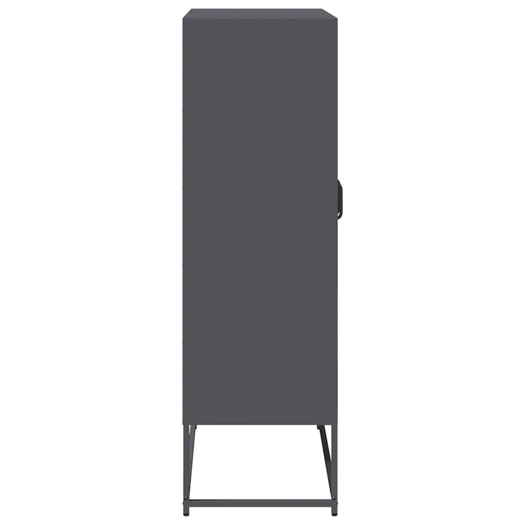 Anthracite Highboard Storage Cabinet for Dining Essentials