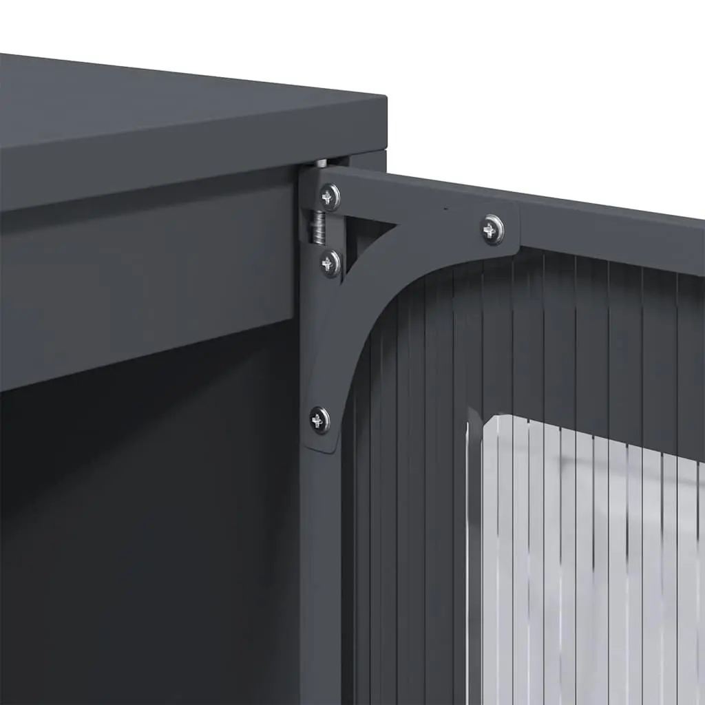 Anthracite Highboard Storage Cabinet for Dining Essentials