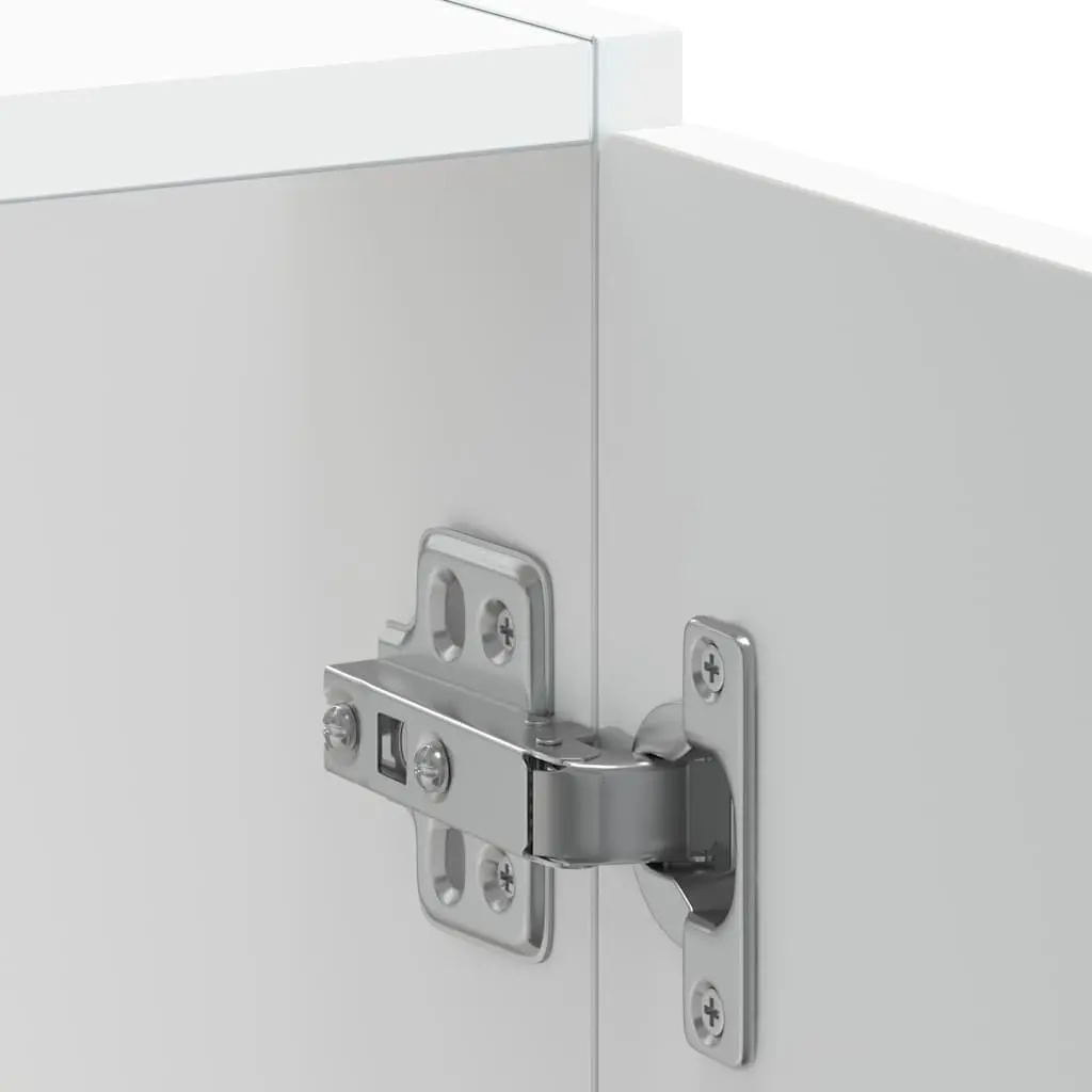 White Engineered Wood Sink Base Cabinet for Storage