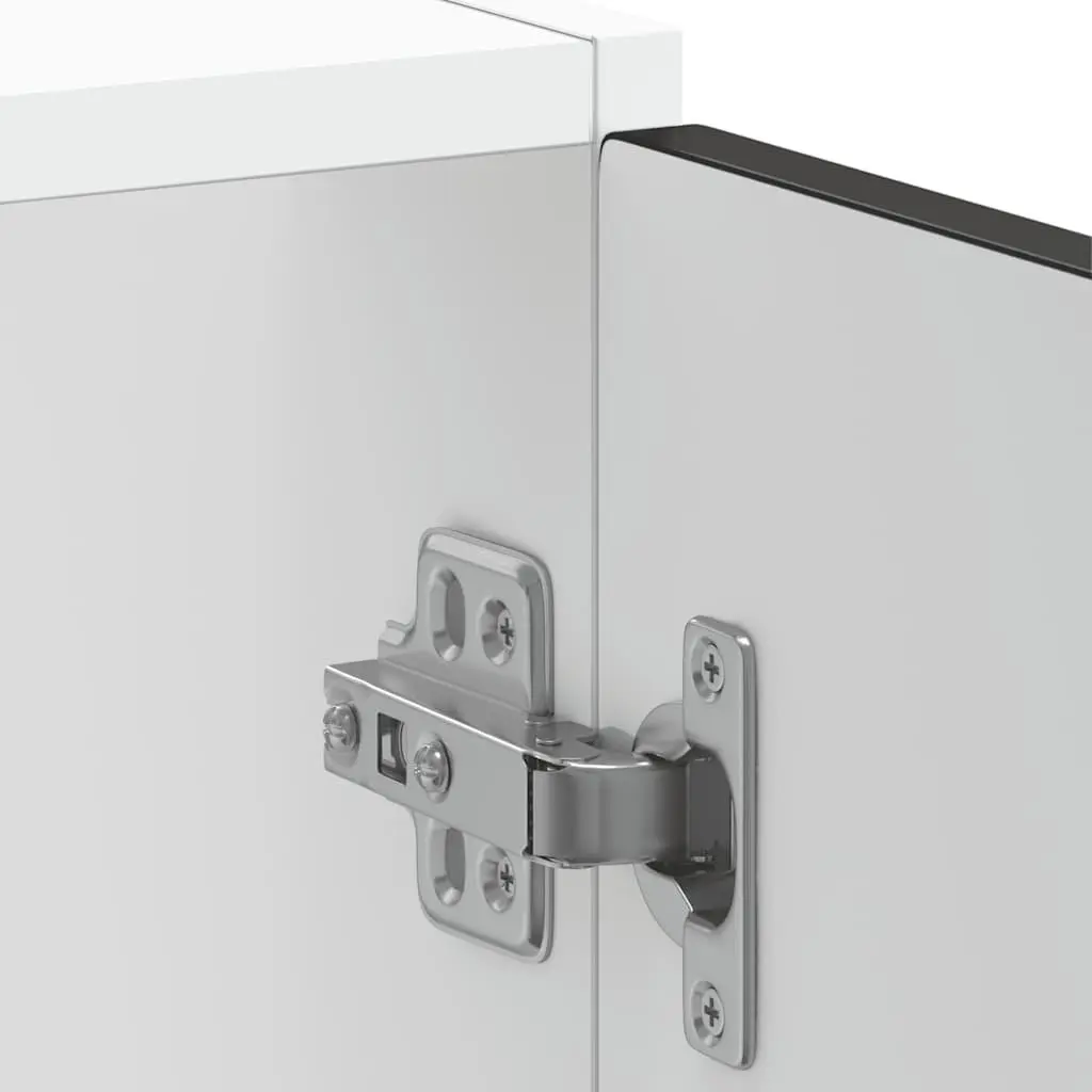 Black Sink Base Cabinet for Kitchen Storage 60x46x81.5cm