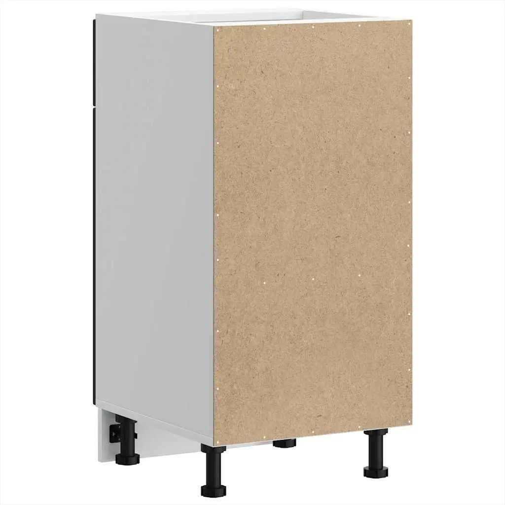 Black Engineered Wood Kitchen Base Cabinet for Storage