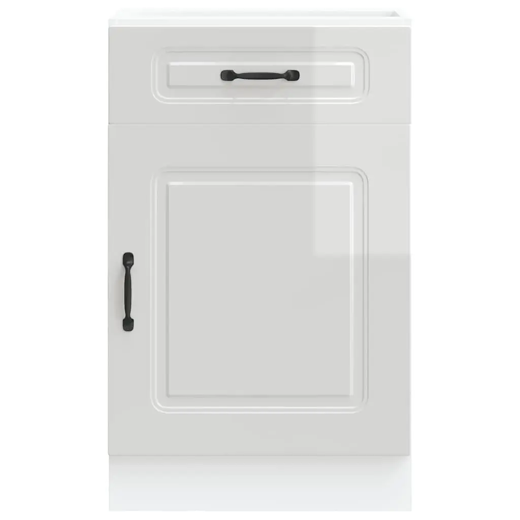 White High Gloss Kitchen Base Cabinet