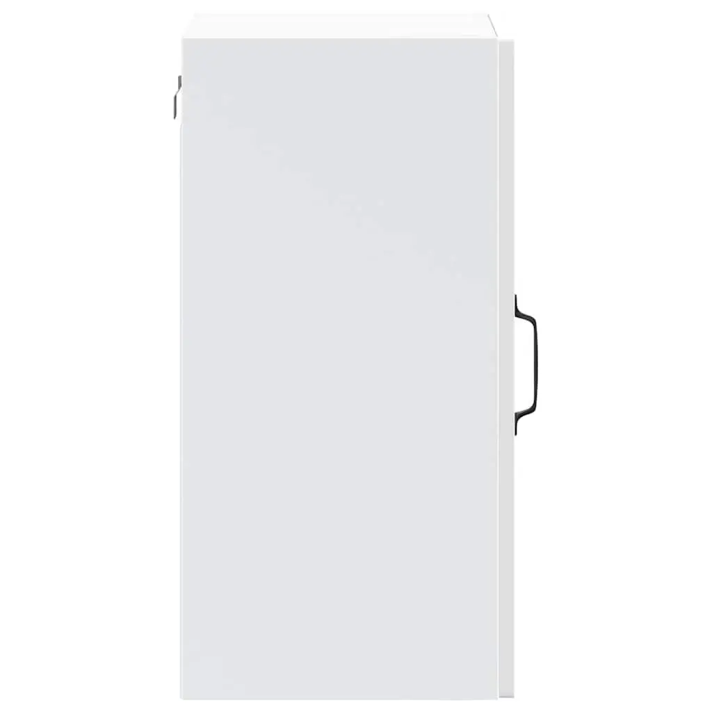 Kitchen Wall Cabinet Glass Door White Engineered Wood