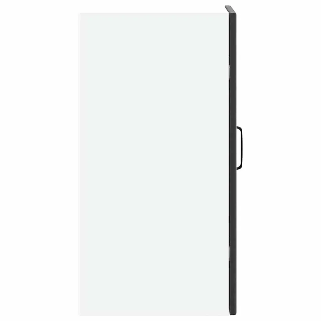 Engineered Wood Kitchen Cabinet Black Wall Storage Cupboard Unit
