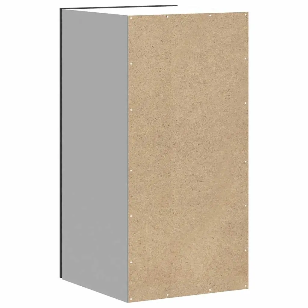 Engineered Wood Kitchen Cabinet Black Wall Storage Cupboard Unit